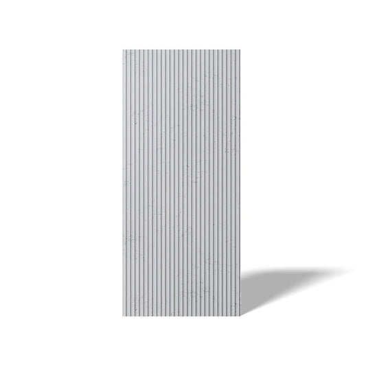 Concrete 3D Wall Panel GROOVE on white background DecorMania.eu