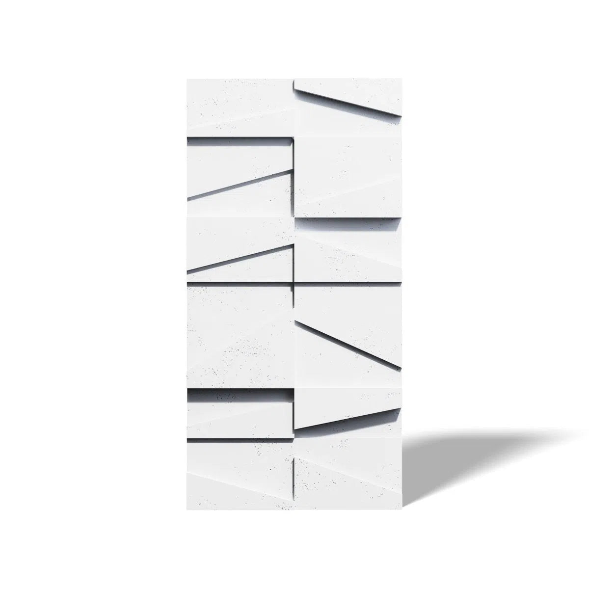 Concrete 3D Wall Panel MULTI BOOKCASE on white background DecorMania.eu