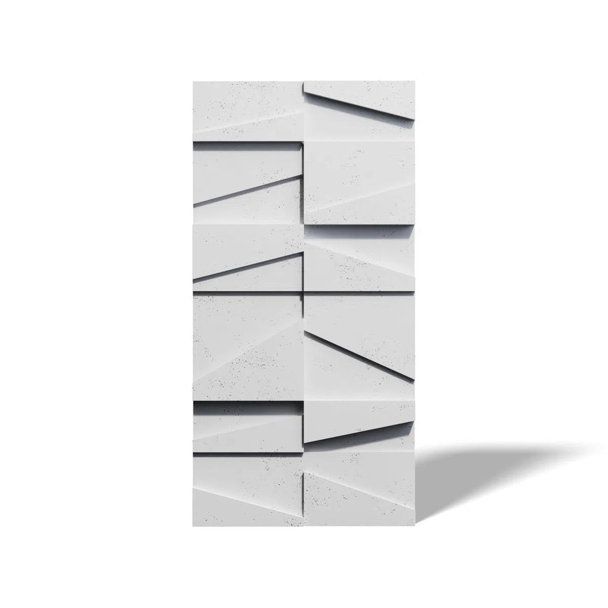 Concrete 3D Wall Panel MULTI BOOKCASE on white background DecorMania.eu