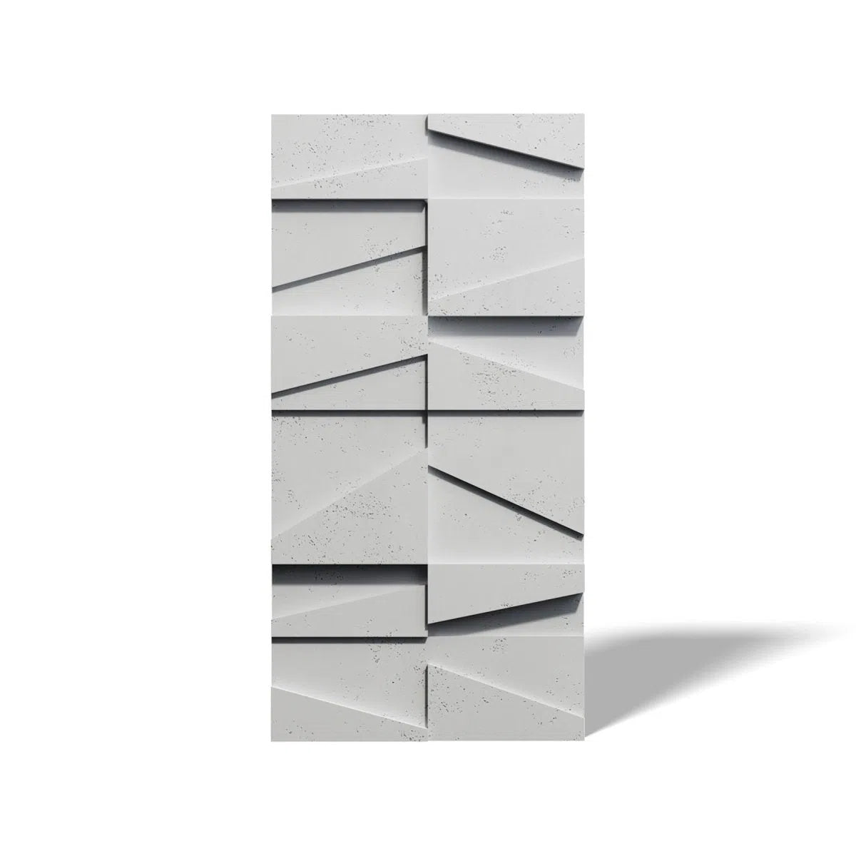 Concrete 3D Wall Panel MULTI BOOKCASE on white background DecorMania.eu