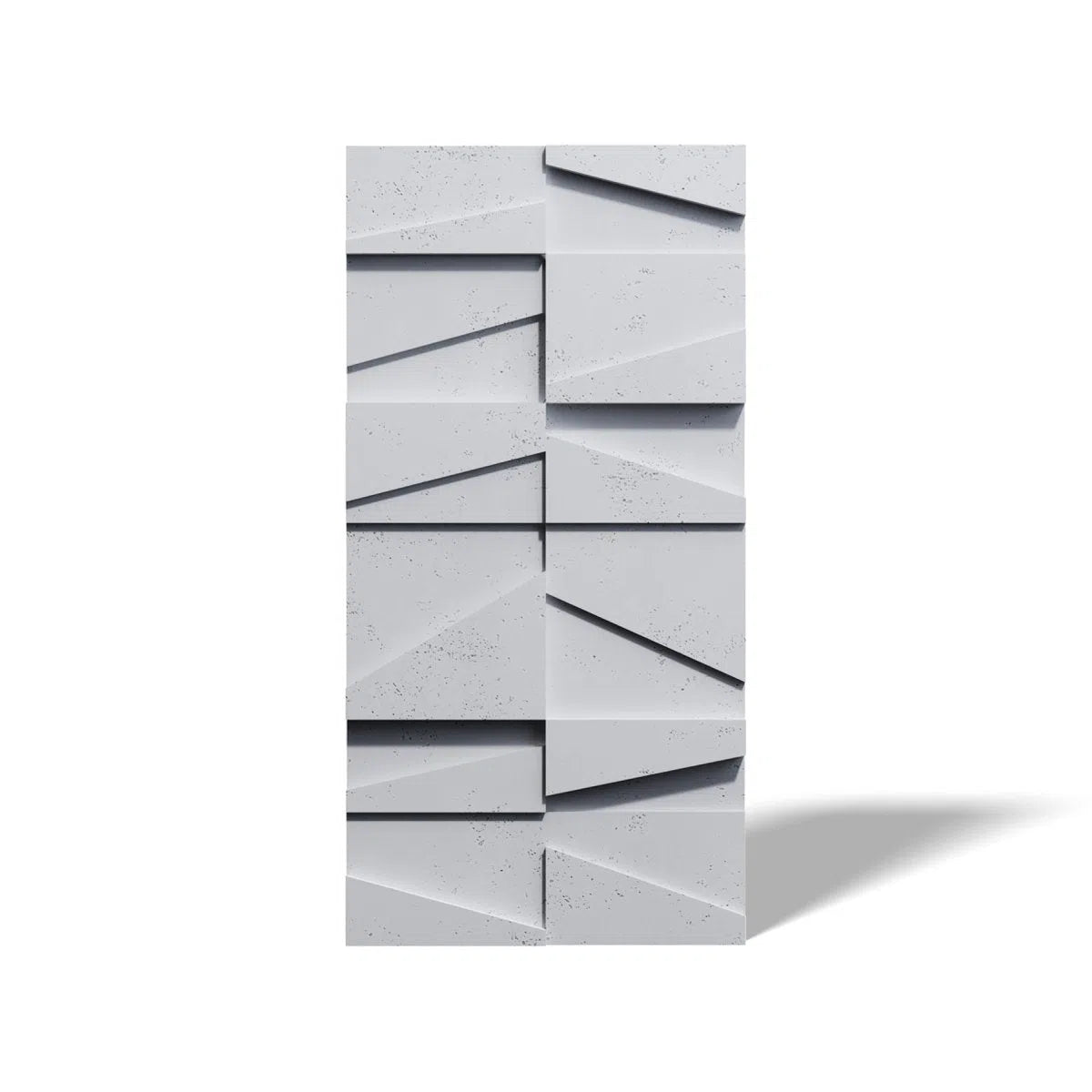 Concrete 3D Wall Panel MULTI BOOKCASE on white background DecorMania.eu