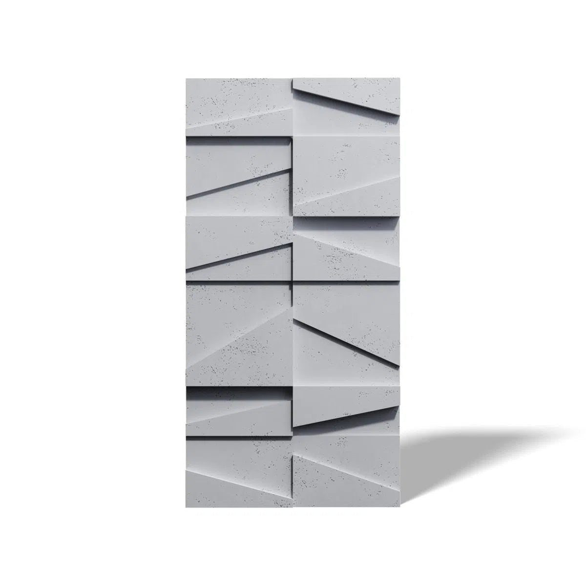 Concrete 3D Wall Panel MULTI BOOKCASE on white background DecorMania.eu
