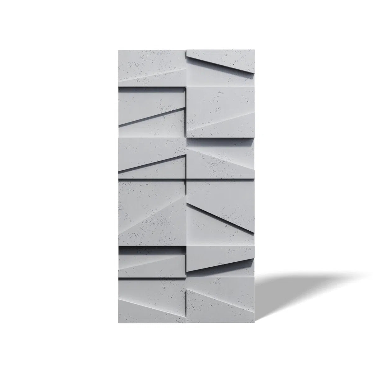 Concrete 3D Wall Panel MULTI BOOKCASE on white background DecorMania.eu