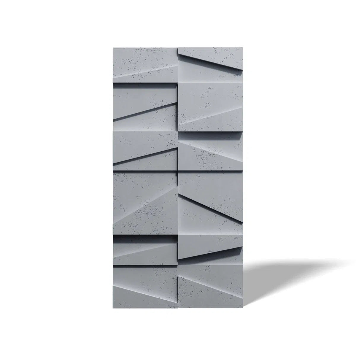 Concrete 3D Wall Panel MULTI BOOKCASE on white background DecorMania.eu