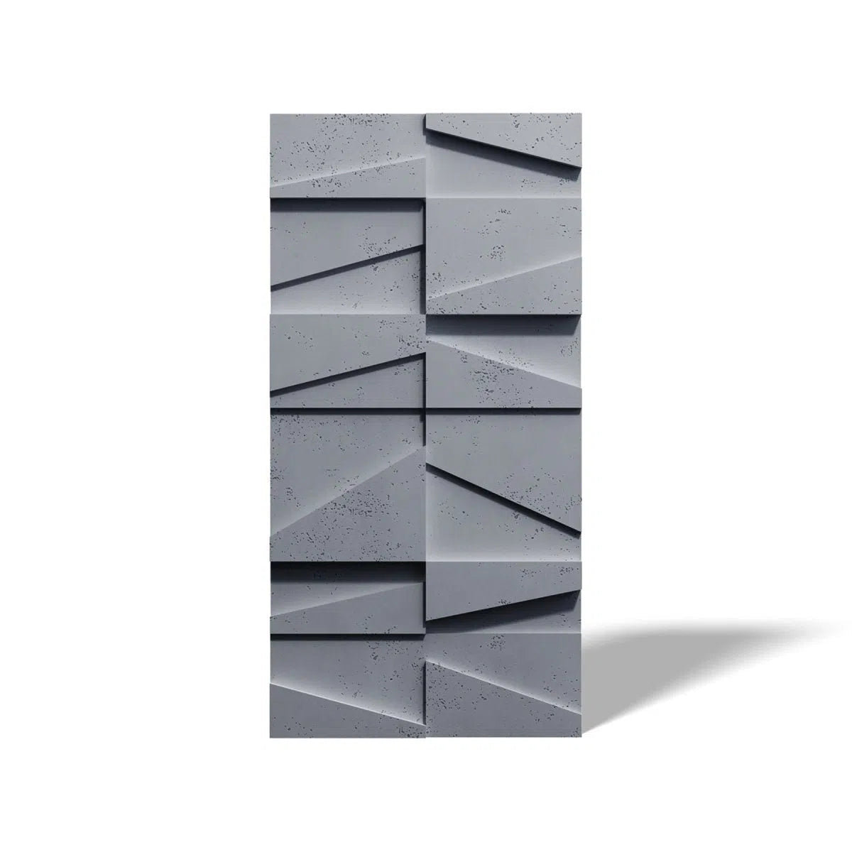 Concrete 3D Wall Panel MULTI BOOKCASE on white background DecorMania.eu