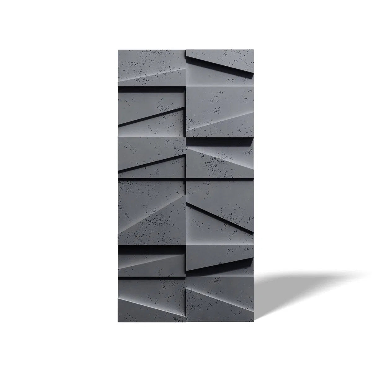 Concrete 3D Wall Panel MULTI BOOKCASE on white background DecorMania.eu