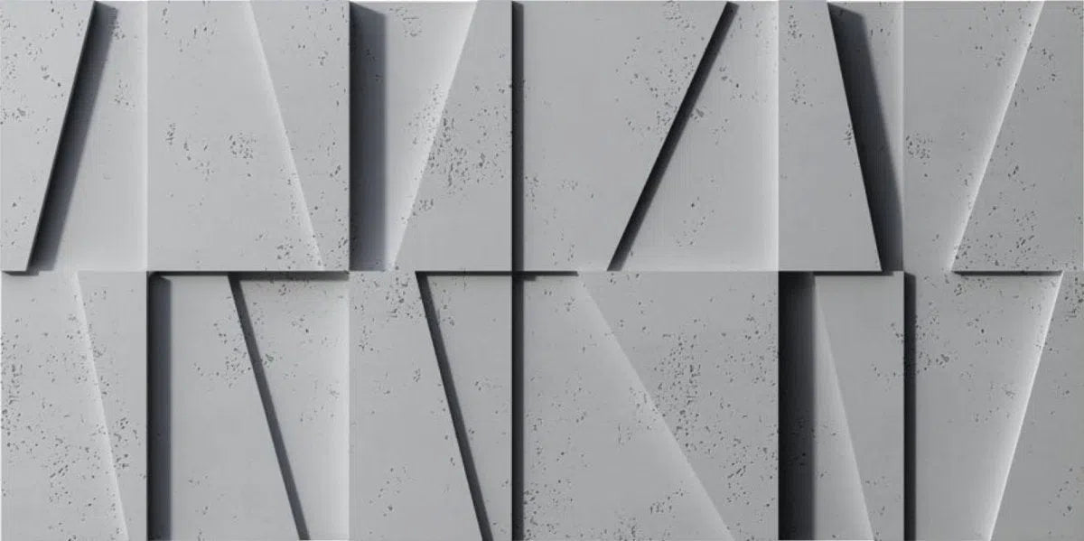 Concrete 3D Wall Panel MULTI BOOKCASE texture closeup DecorMania.eu