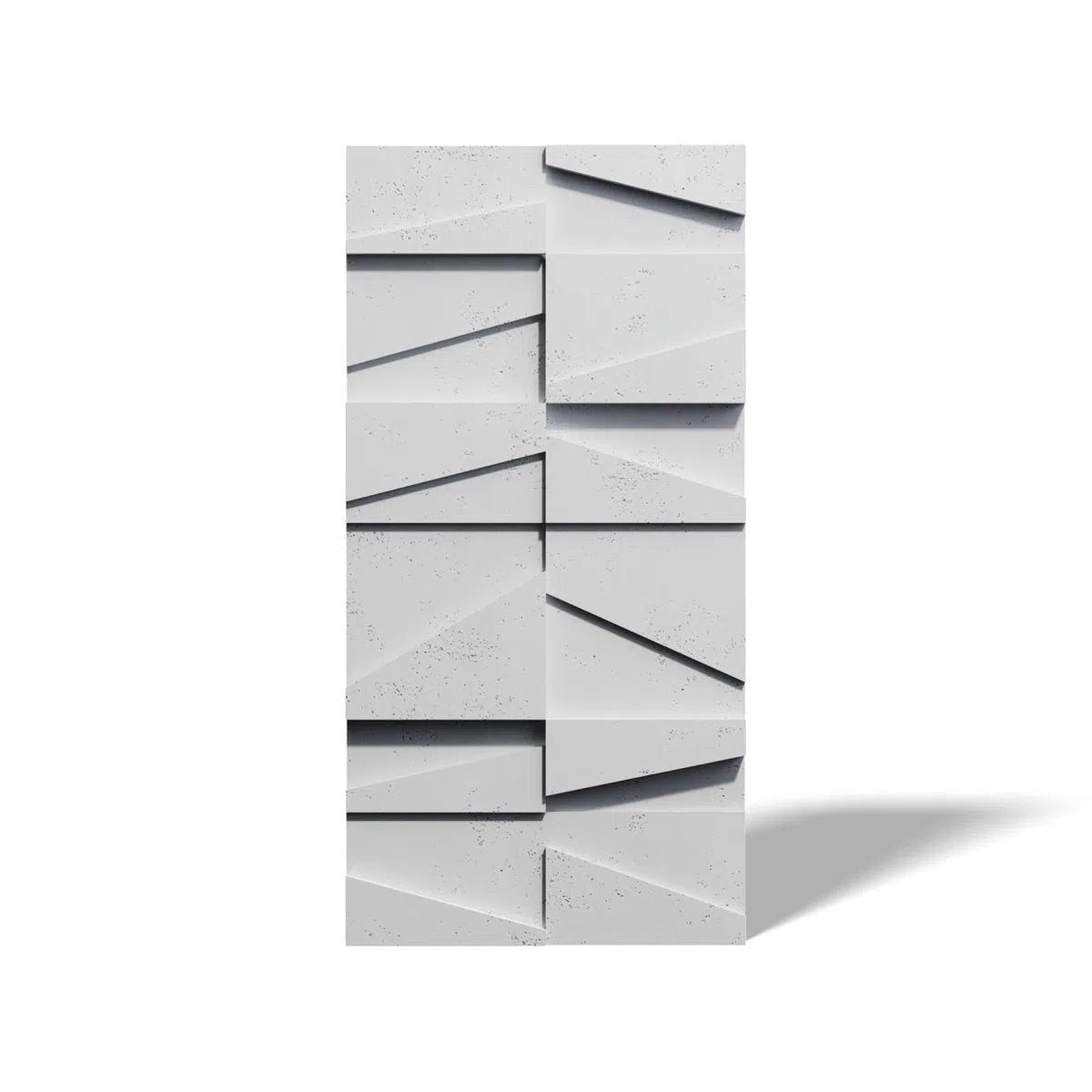 Concrete 3D Wall Panel MULTI BOOKCASE on white background - DecorMania.eu