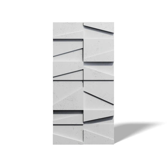 Concrete 3D Wall Panel MULTI BOOKCASE on white background - DecorMania.eu