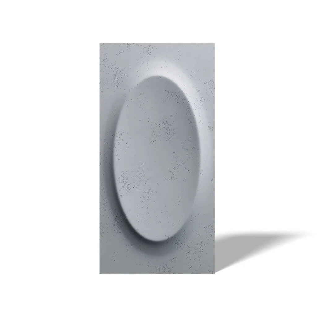 Concrete 3D Wall Panel OVAL - DecorMania.eu