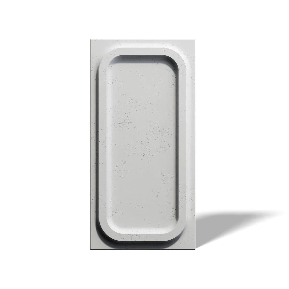 Concrete 3D Wall Panel PORTHOLE on white background DecorMania.eu