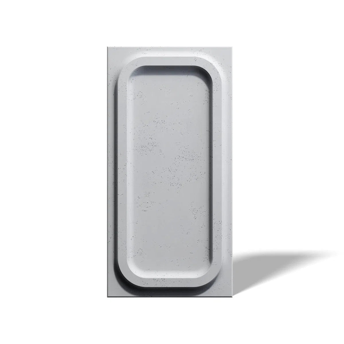 Concrete 3D Wall Panel PORTHOLE on white background DecorMania.eu