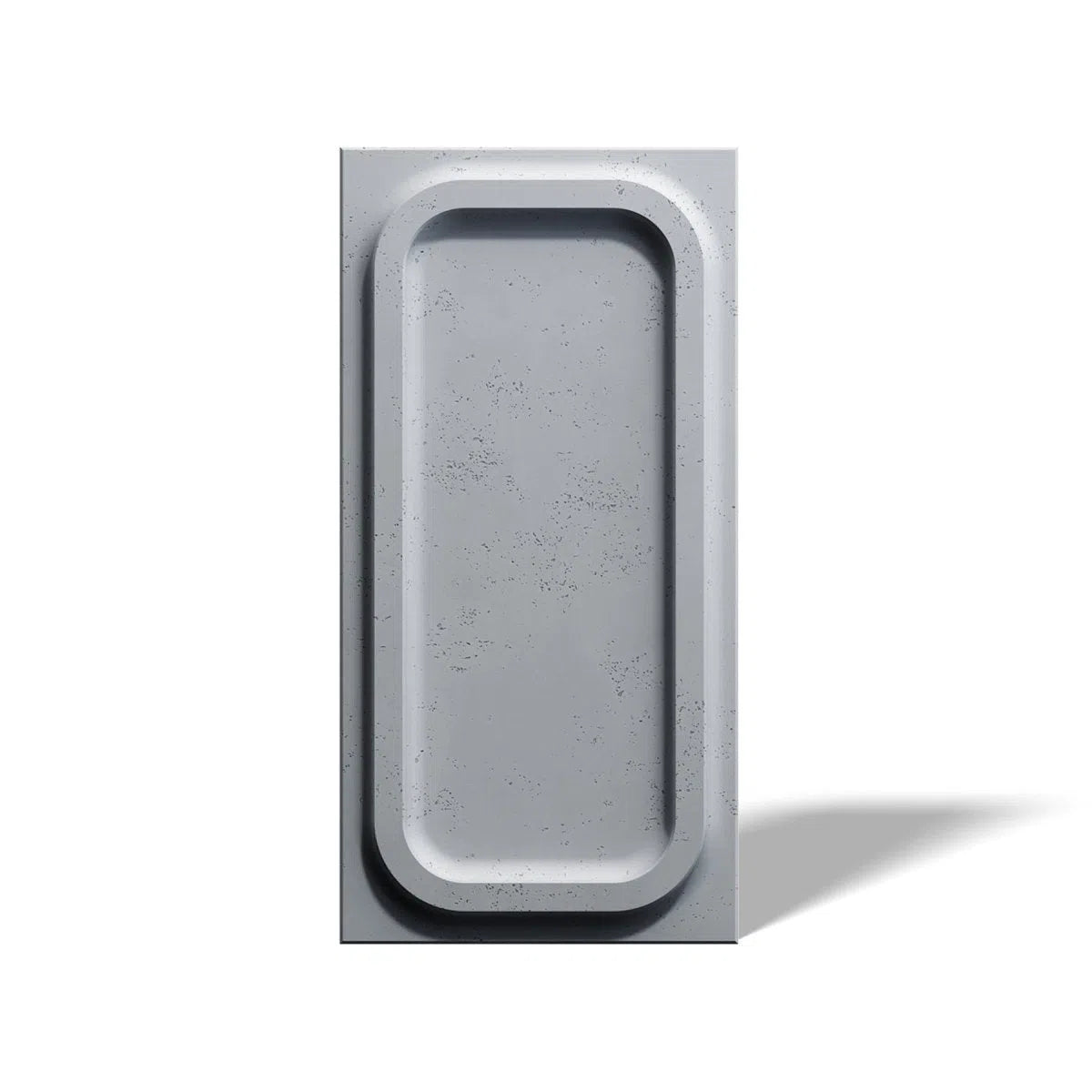 Concrete 3D Wall Panel PORTHOLE on white background DecorMania.eu