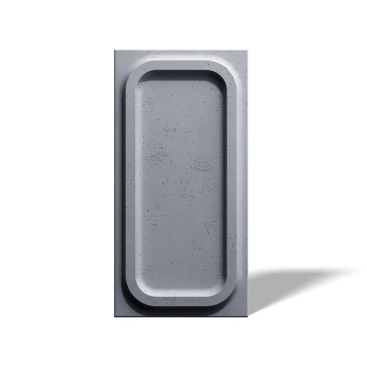 Concrete 3D Wall Panel PORTHOLE on white background DecorMania.eu