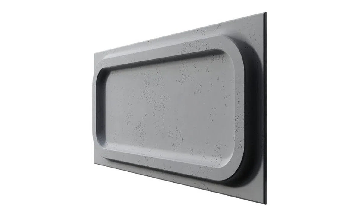 Concrete 3D Wall Panel PORTHOLE on white background DecorMania.eu