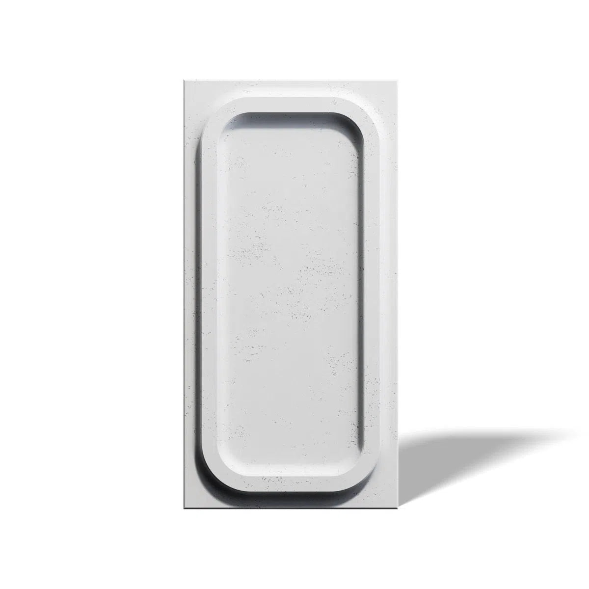 Concrete 3D Wall Panel PORTHOLE on white background DecorMania.eu