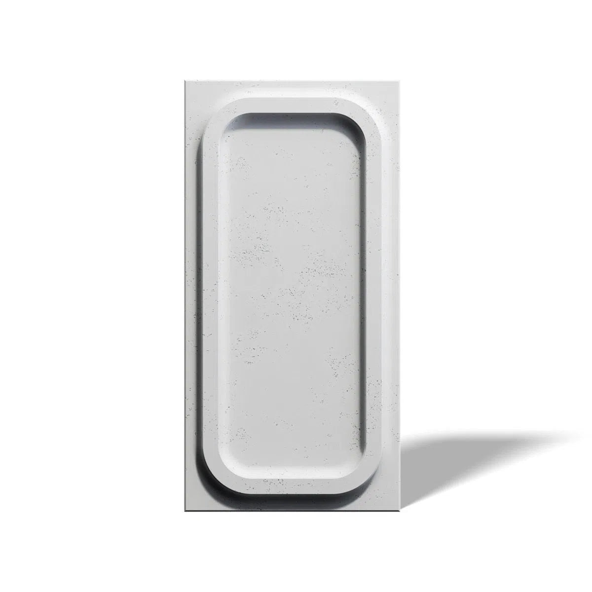 Concrete 3D Wall Panel PORTHOLE on white background DecorMania.eu