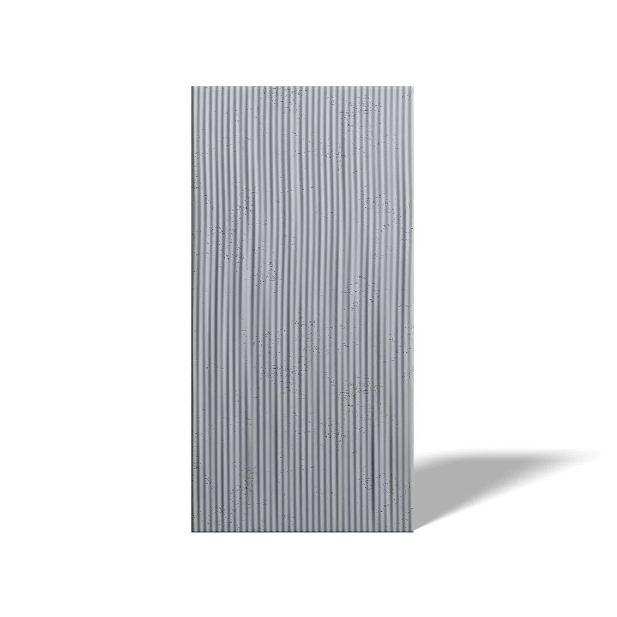 Concrete 3D Wall Panel RIDGES on white background DecorMania.eu