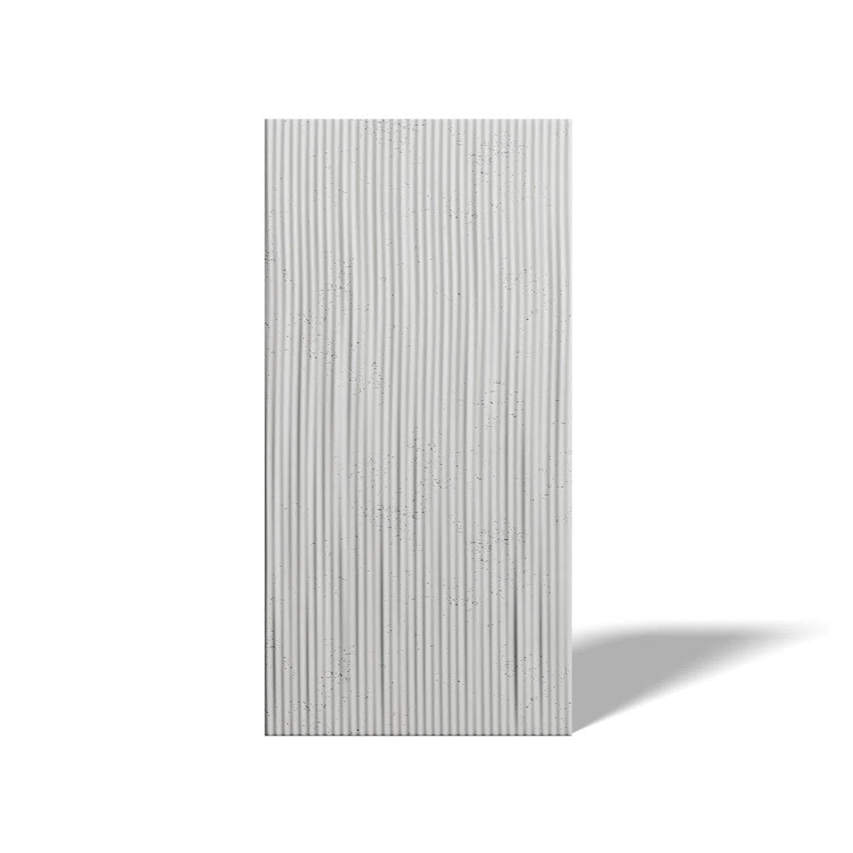 Concrete 3D Wall Panel RIDGES on white background DecorMania.eu