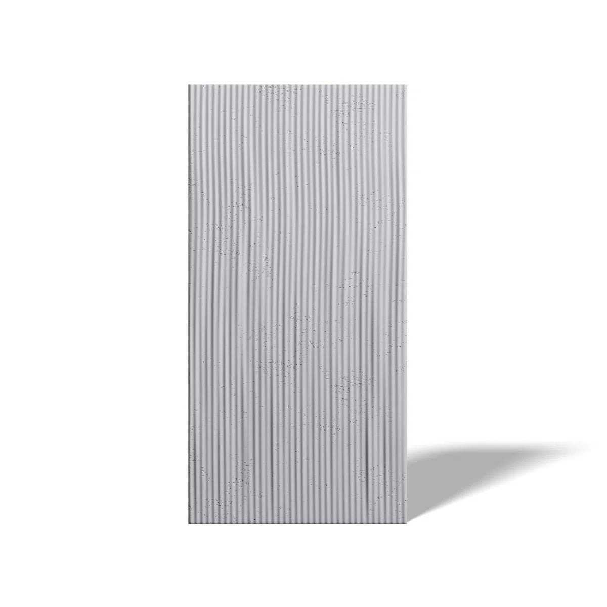 Concrete 3D Wall Panel RIDGES on white background DecorMania.eu