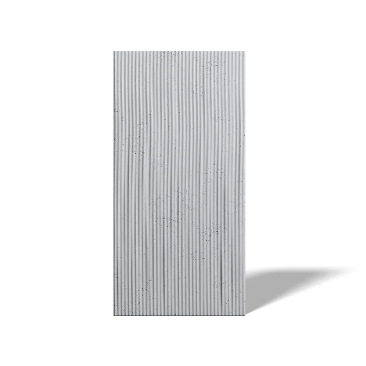 Concrete 3D Wall Panel RIDGES on white background DecorMania.eu
