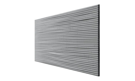 Concrete 3D Wall Panel RIDGES on white background DecorMania.eu