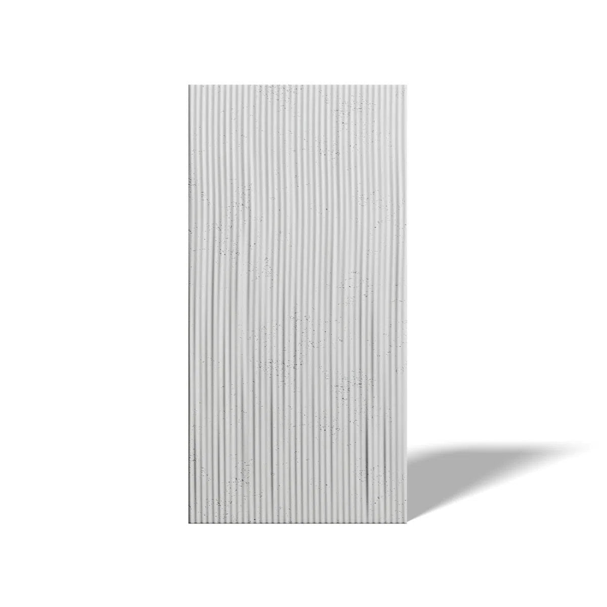 Concrete 3D Wall Panel RIDGES on white background DecorMania.eu