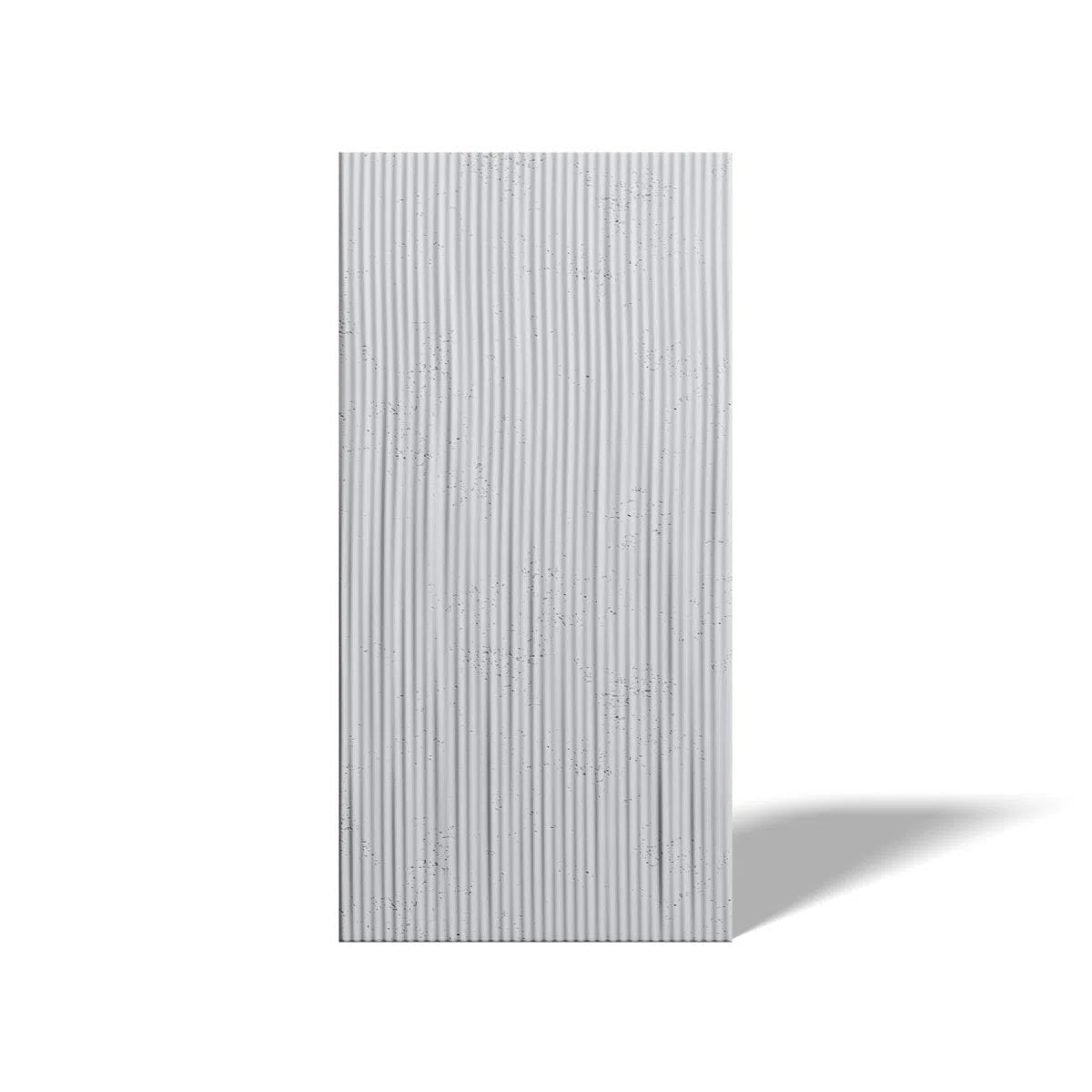 Concrete 3D Wall Panel RIDGES on white background DecorMania.eu
