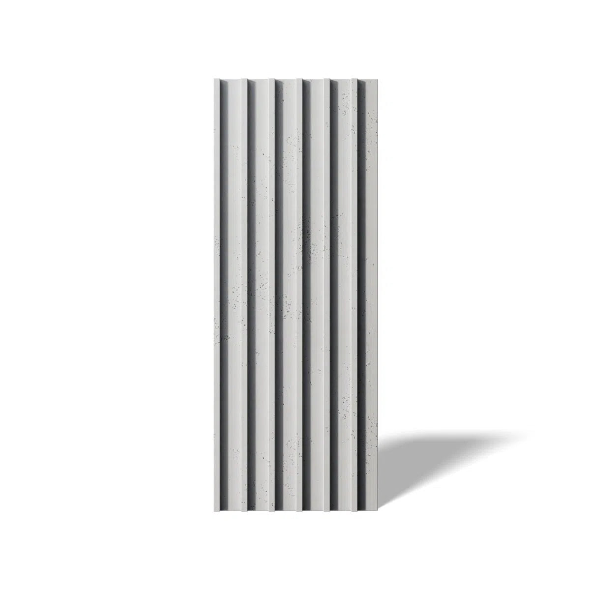 Concrete 3D Wall Panel RIFT L on white background DecorMania.eu