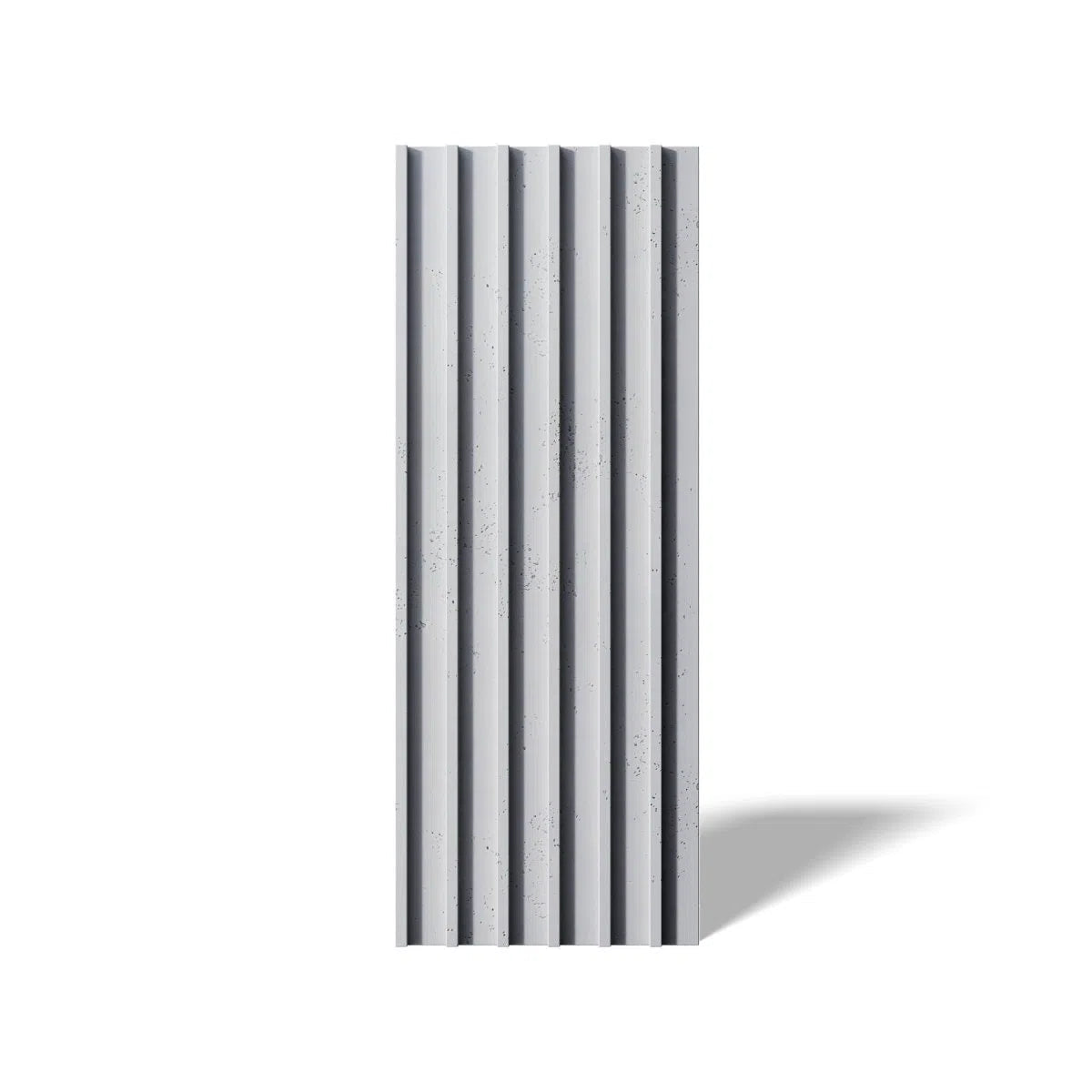 Concrete 3D Wall Panel RIFT L on white background DecorMania.eu