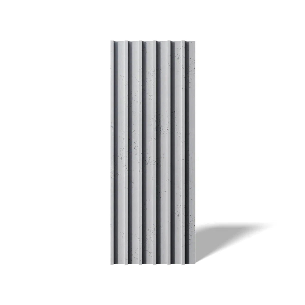 Concrete 3D Wall Panel RIFT L on white background DecorMania.eu