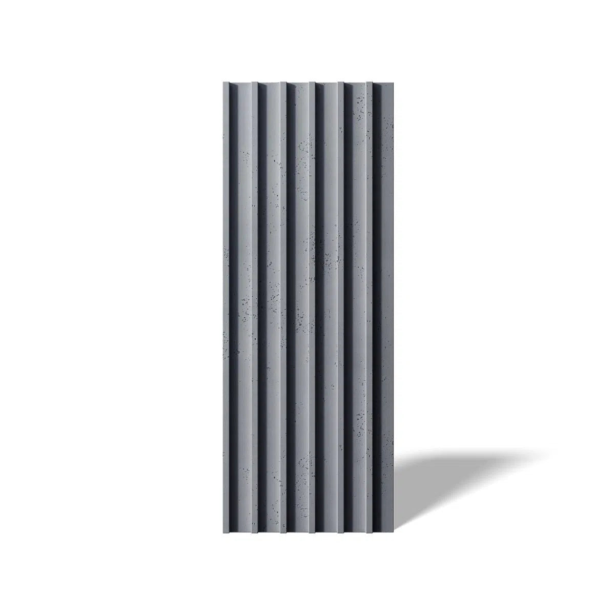 Concrete 3D Wall Panel RIFT L on white background DecorMania.eu