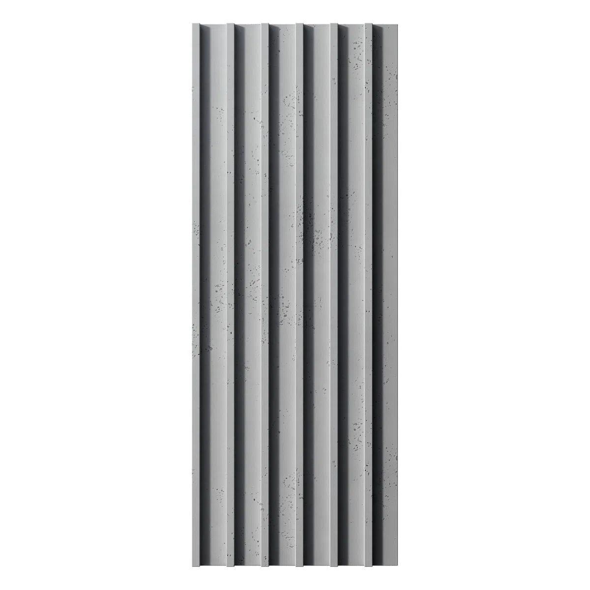 Concrete 3D Wall Panel RIFT L on white background DecorMania.eu
