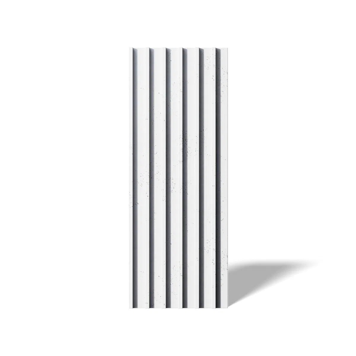 Concrete 3D Wall Panel RIFT L on white background DecorMania.eu