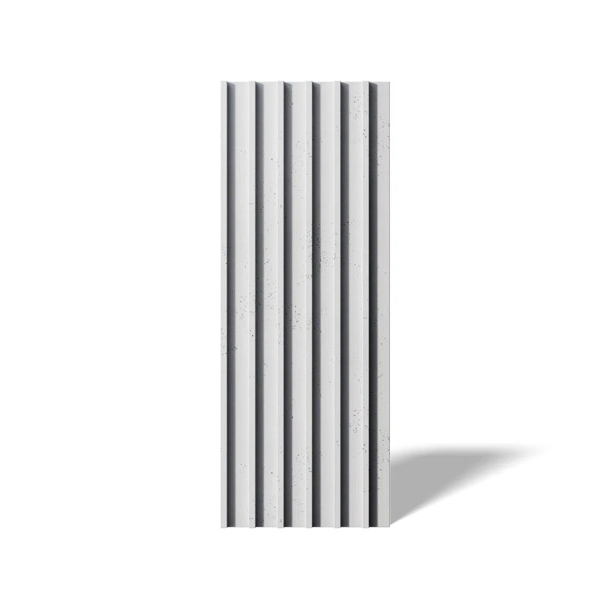Concrete 3D Wall Panel RIFT L on white background DecorMania.eu