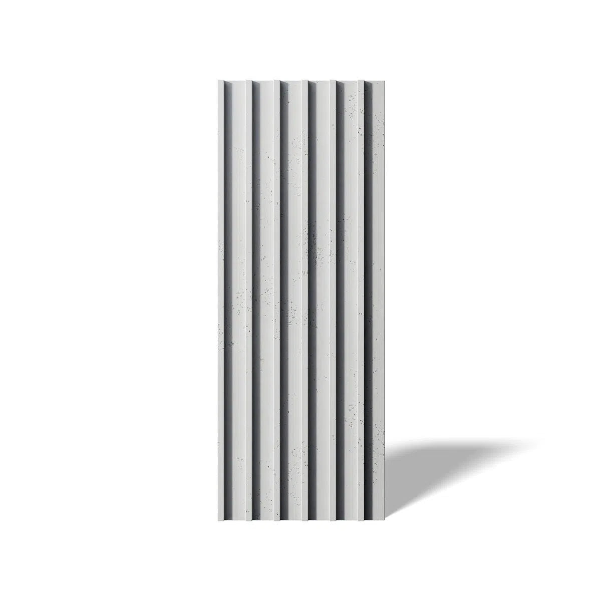Concrete 3D Wall Panel RIFT L on white background DecorMania.eu