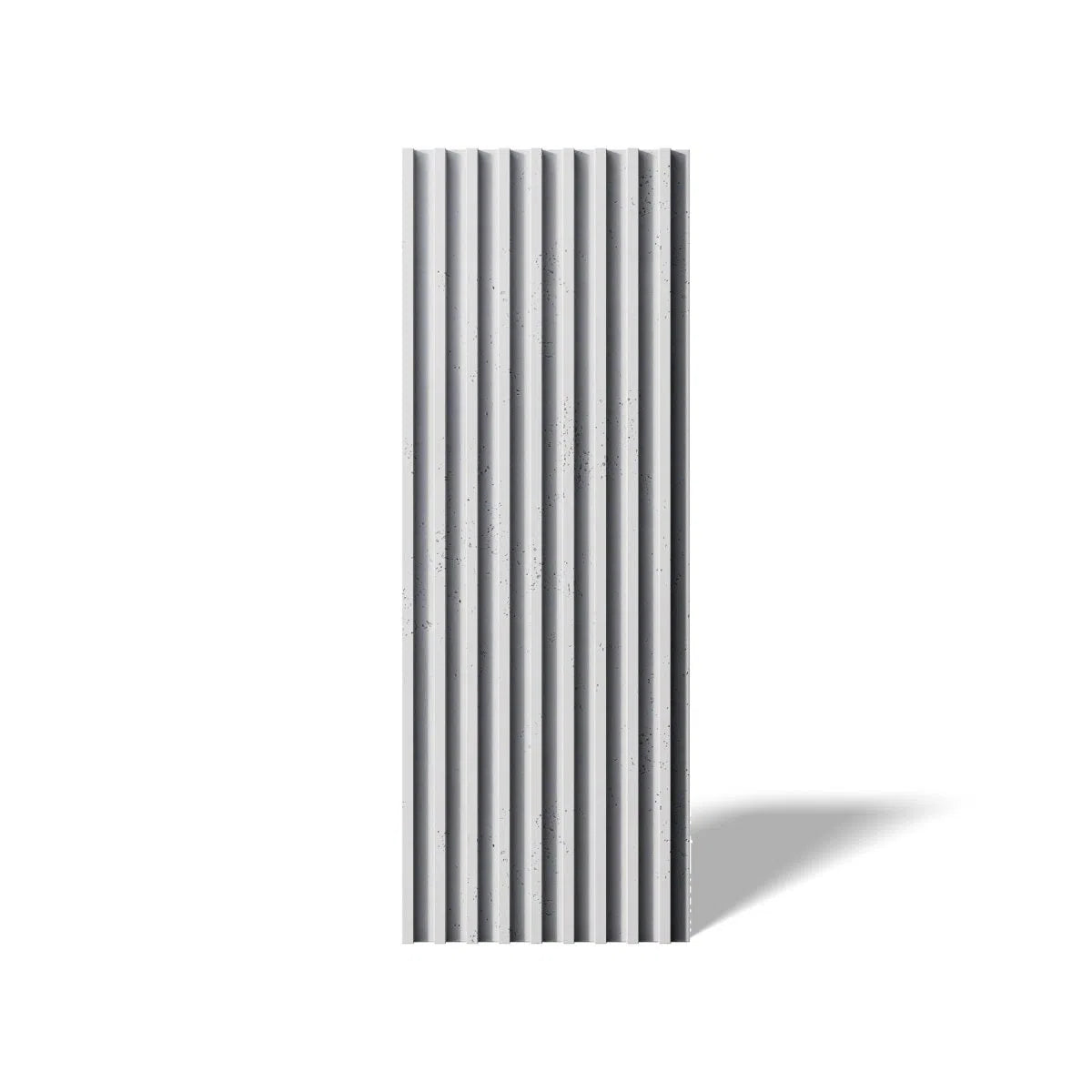 Concrete 3D Wall Panel RIFT M on white background DecorMania.eu