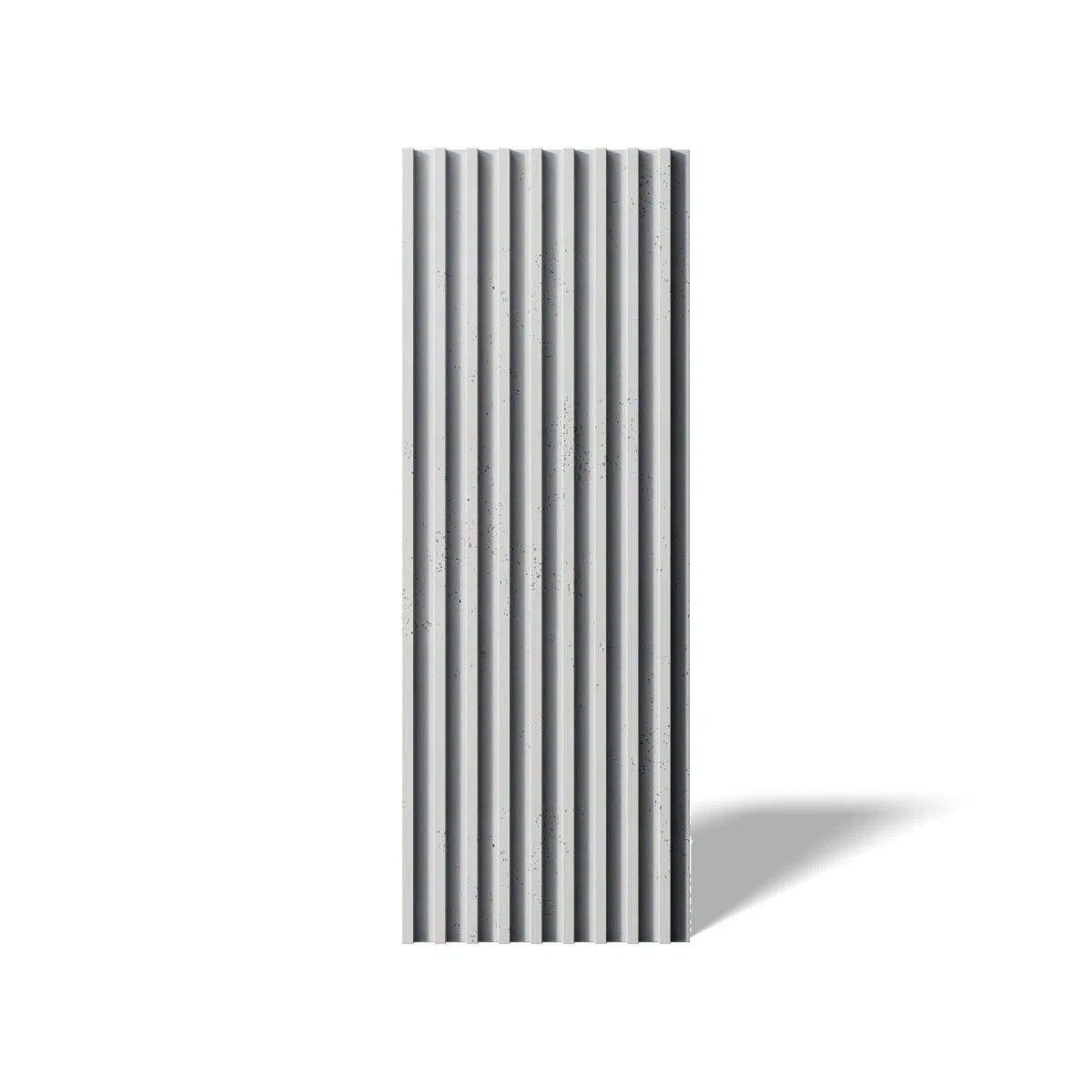 Concrete 3D Wall Panel RIFT M on white background DecorMania.eu