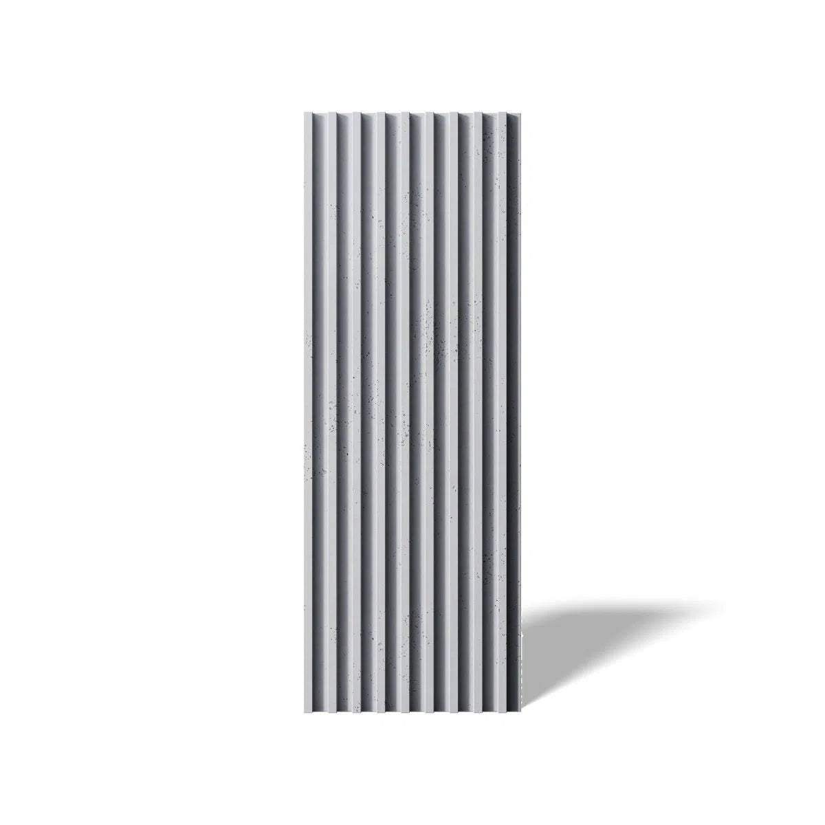 Concrete 3D Wall Panel RIFT M on white background DecorMania.eu
