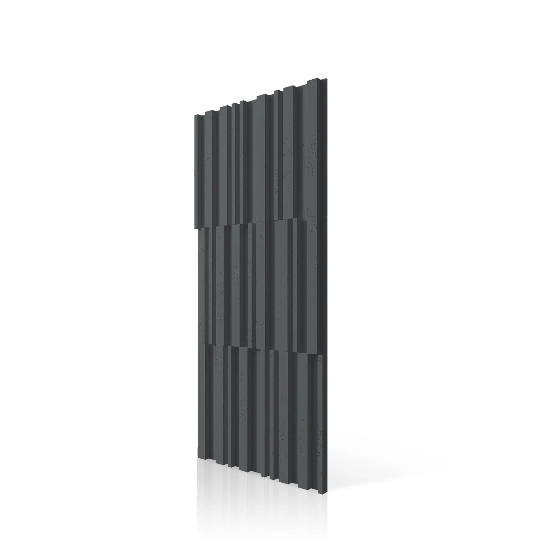 3D Concrete Wall Panels RIFT MIXED colour swatch on white background DecorMania UK