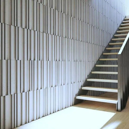 Concrete 3D Wall Panel RIFT MIXED accent wall DecorMania.eu