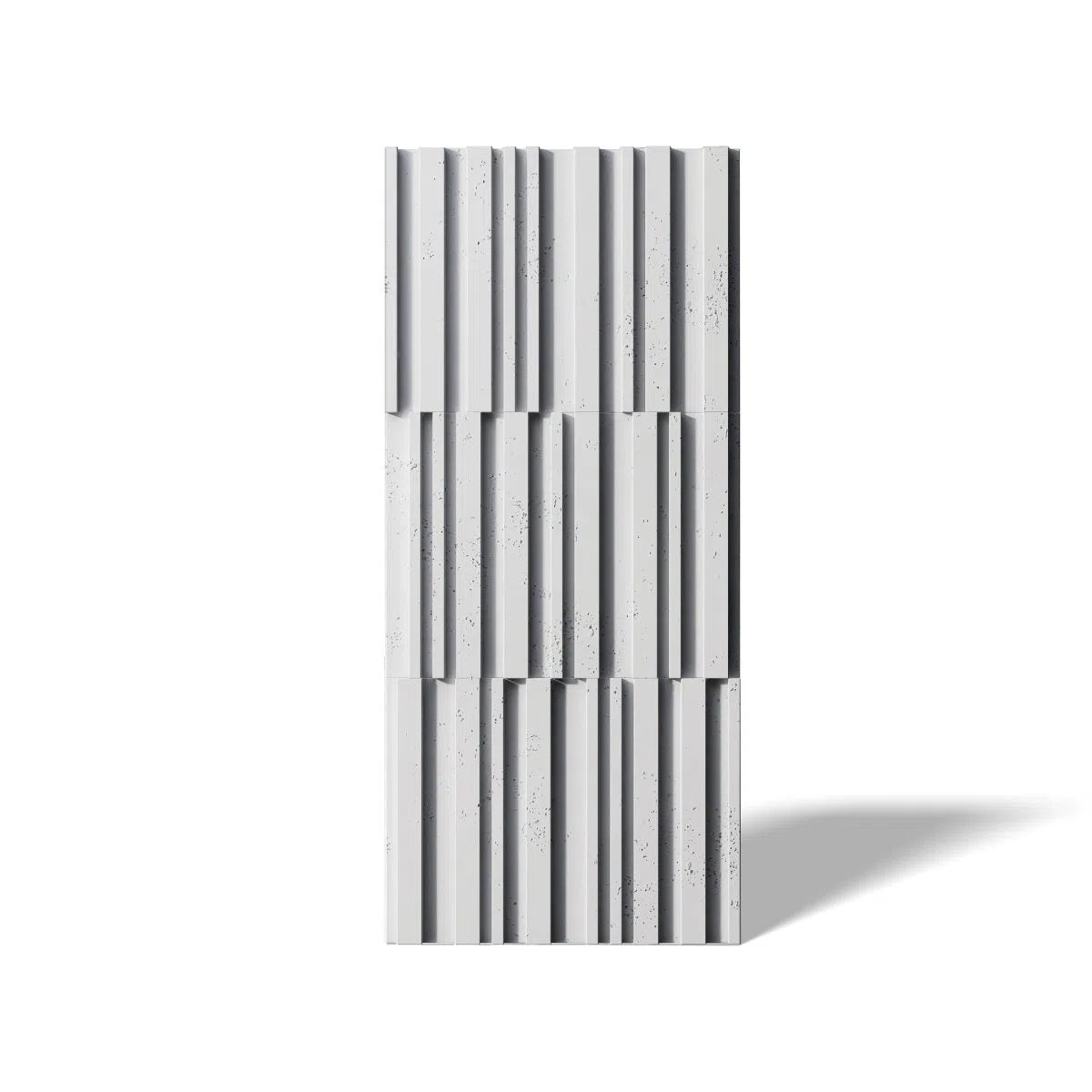 Concrete 3D Wall Panel RIFT MIXED on white background  DecorMania.eu