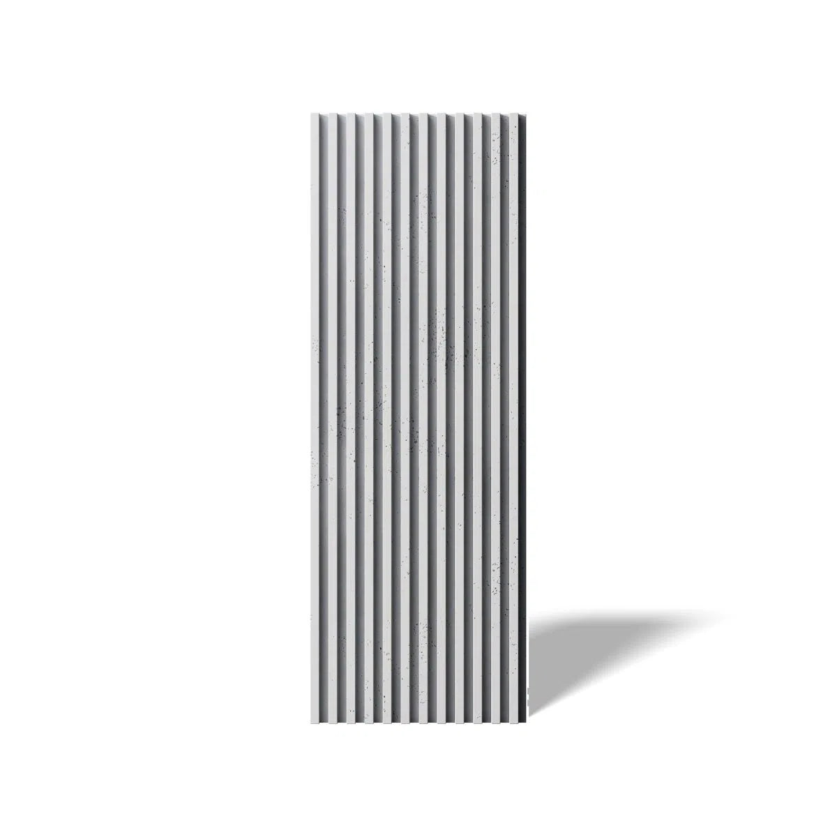 Concrete 3D Wall Panel RIFT S on white background DecorMania.eu
