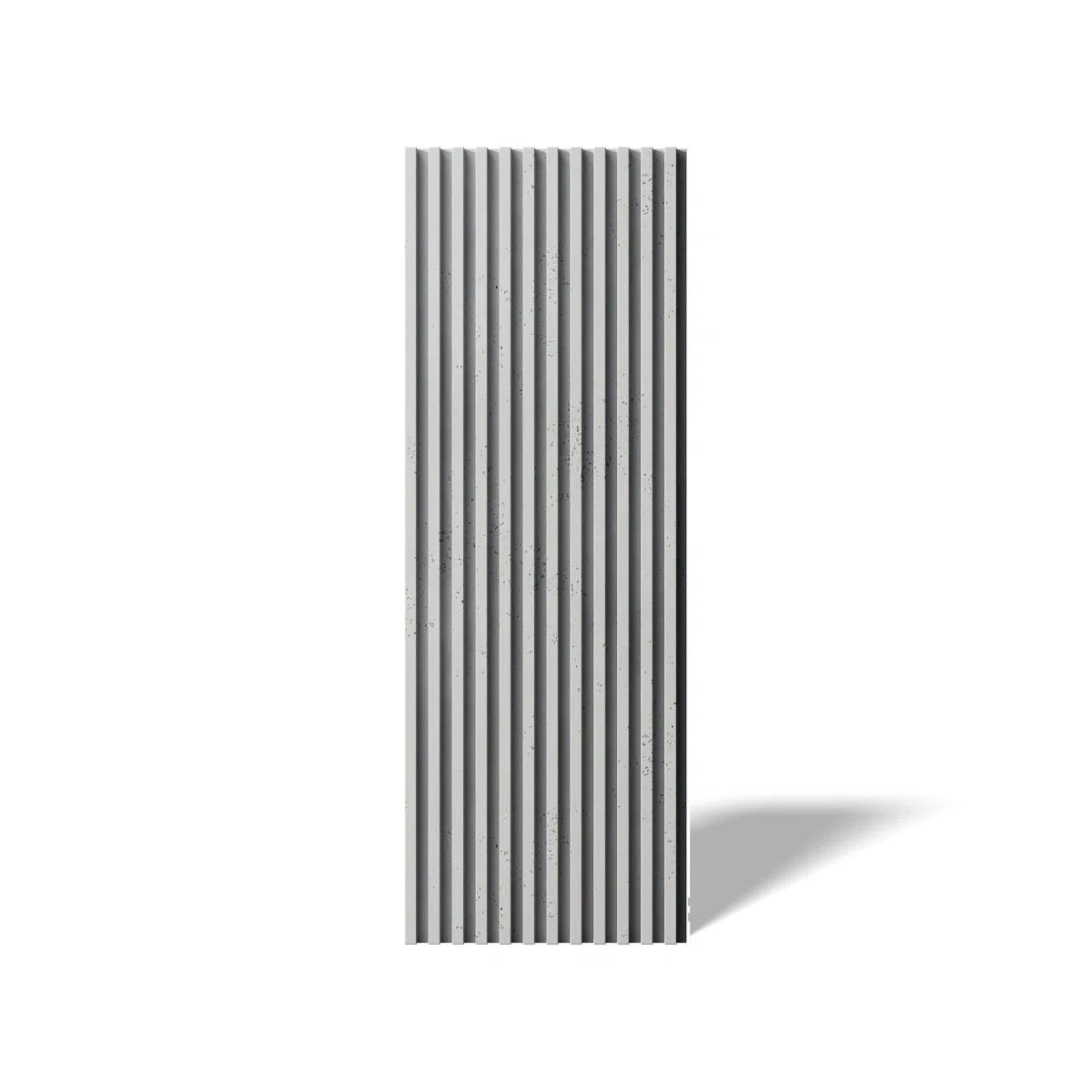 Concrete 3D Wall Panel RIFT S on white background DecorMania.eu