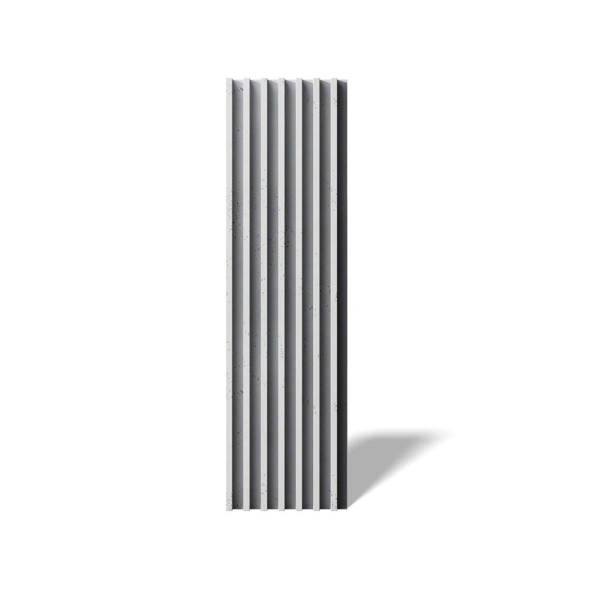 Concrete 3D Wall Panel RIFT XL on white background DecorMania.eu