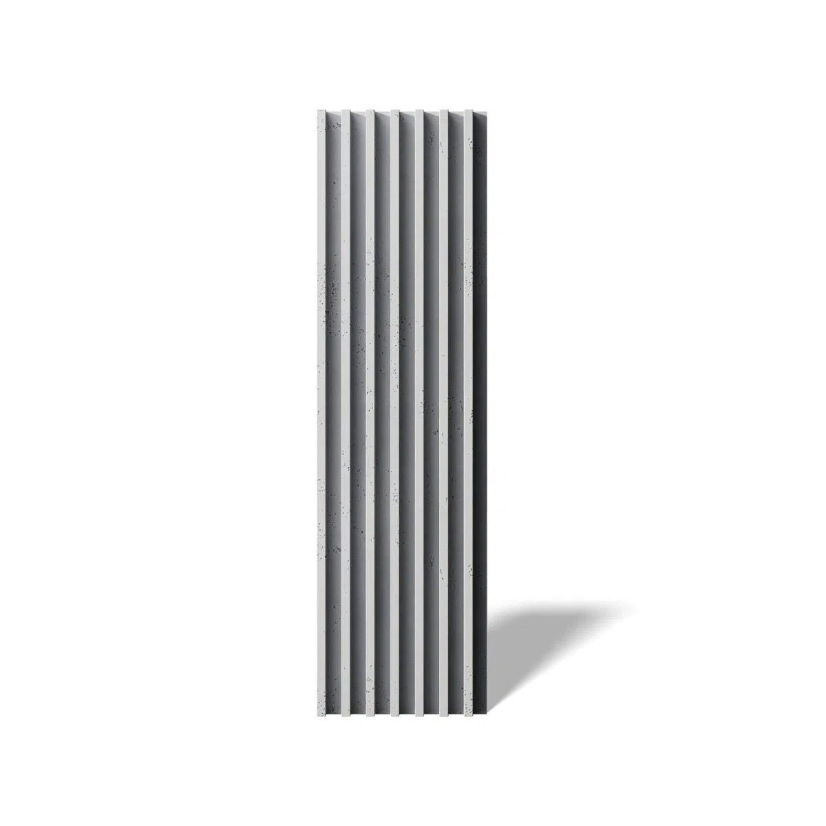 Concrete 3D Wall Panel RIFT XL on white background DecorMania.eu