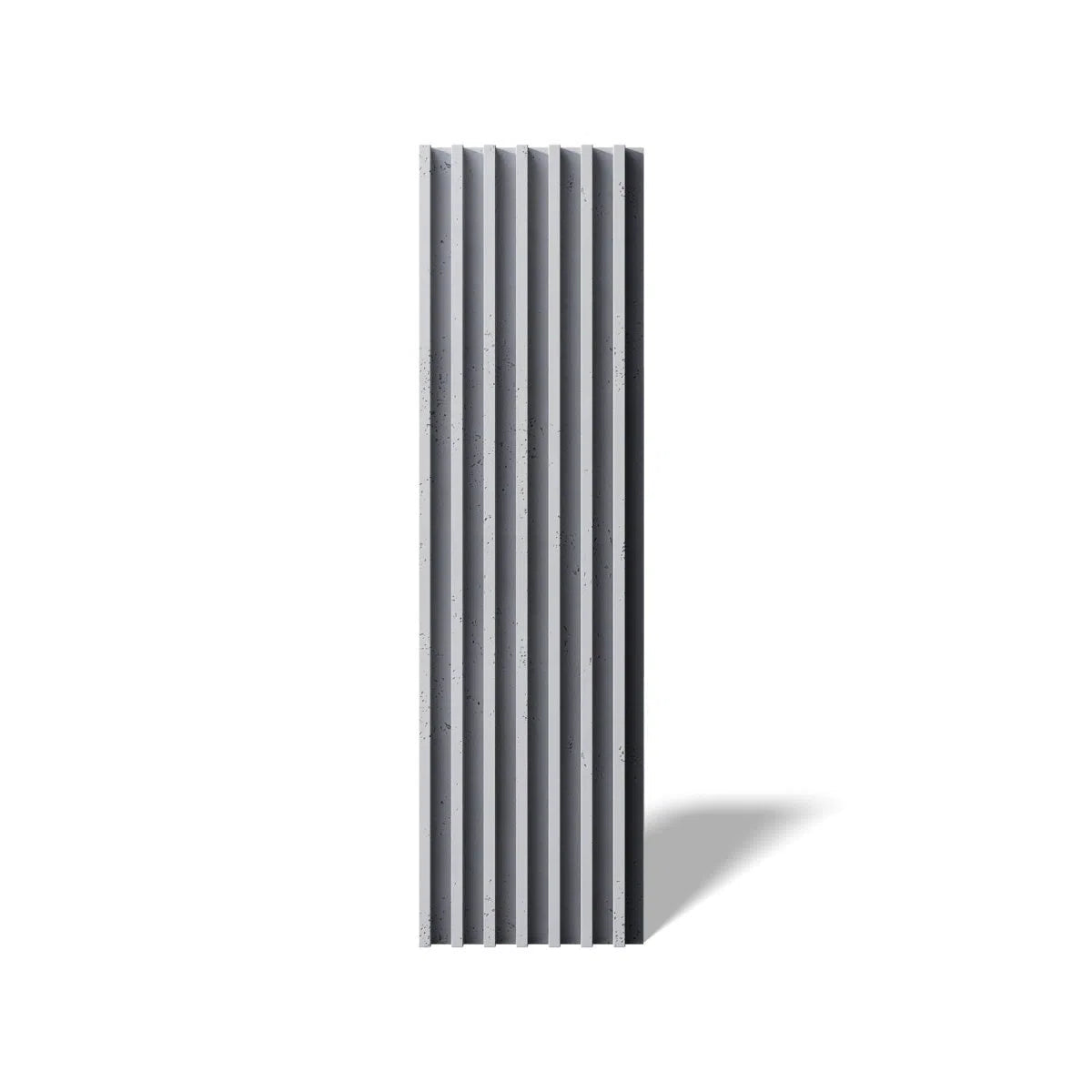 Concrete 3D Wall Panel RIFT XL on white background DecorMania.eu