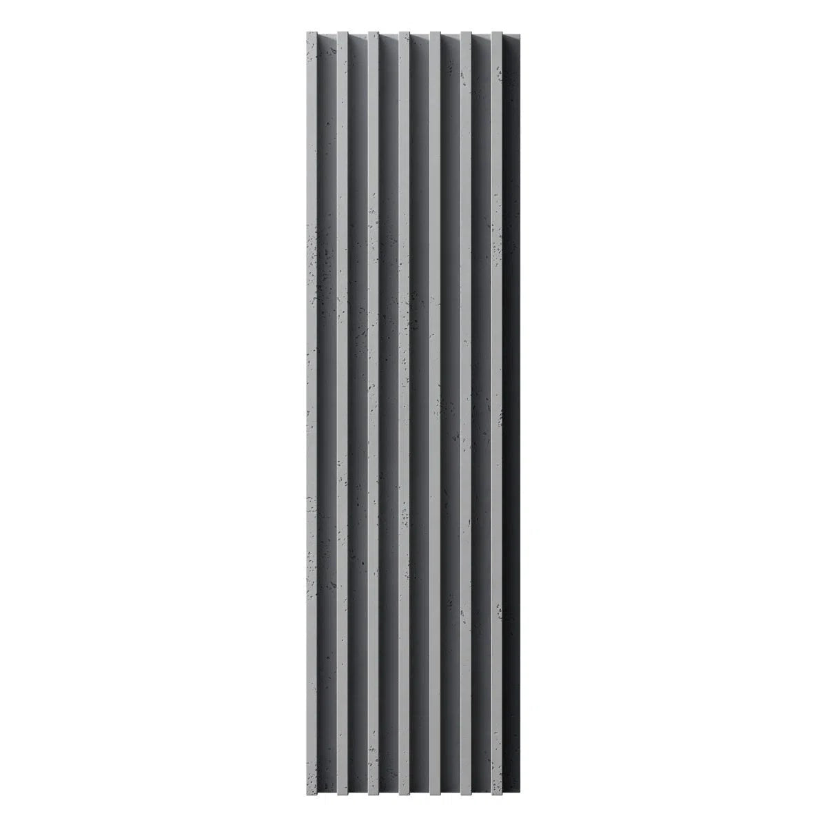 Concrete 3D Wall Panel RIFT XL front viev on white background DecorMania.eu