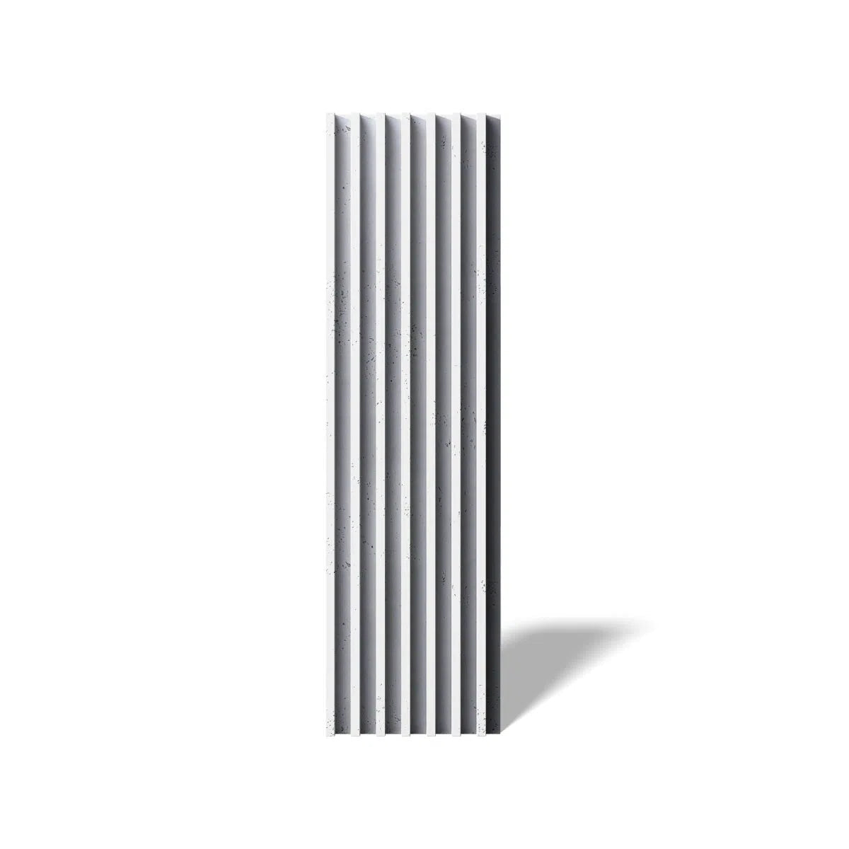 Concrete 3D Wall Panel RIFT XL on white background DecorMania.eu