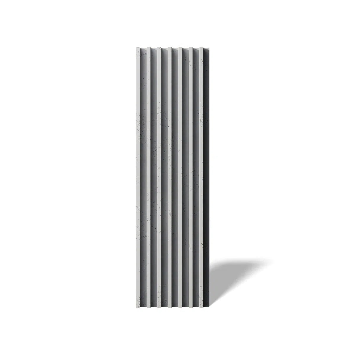 Concrete 3D Wall Panel RIFT XL on white background DecorMania.eu
